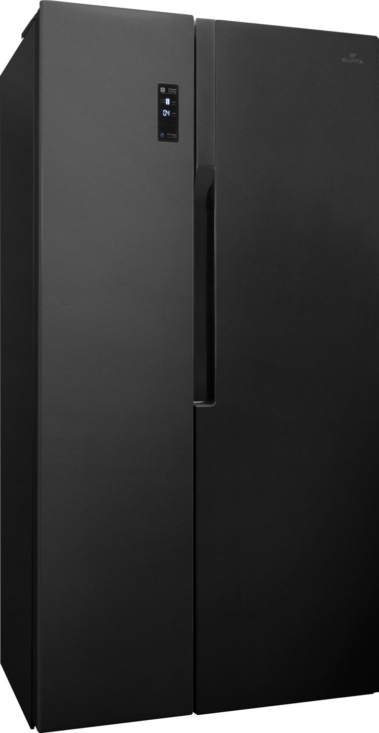 Elvita svart sidebyside kyl och frys CBS4910S Elvita